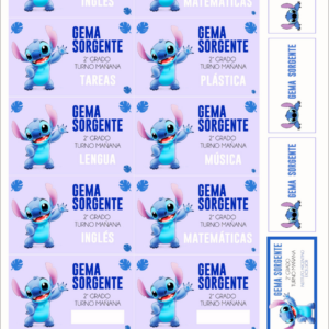 Etiquetas Personalizadas Autoadhesivas con Nombre